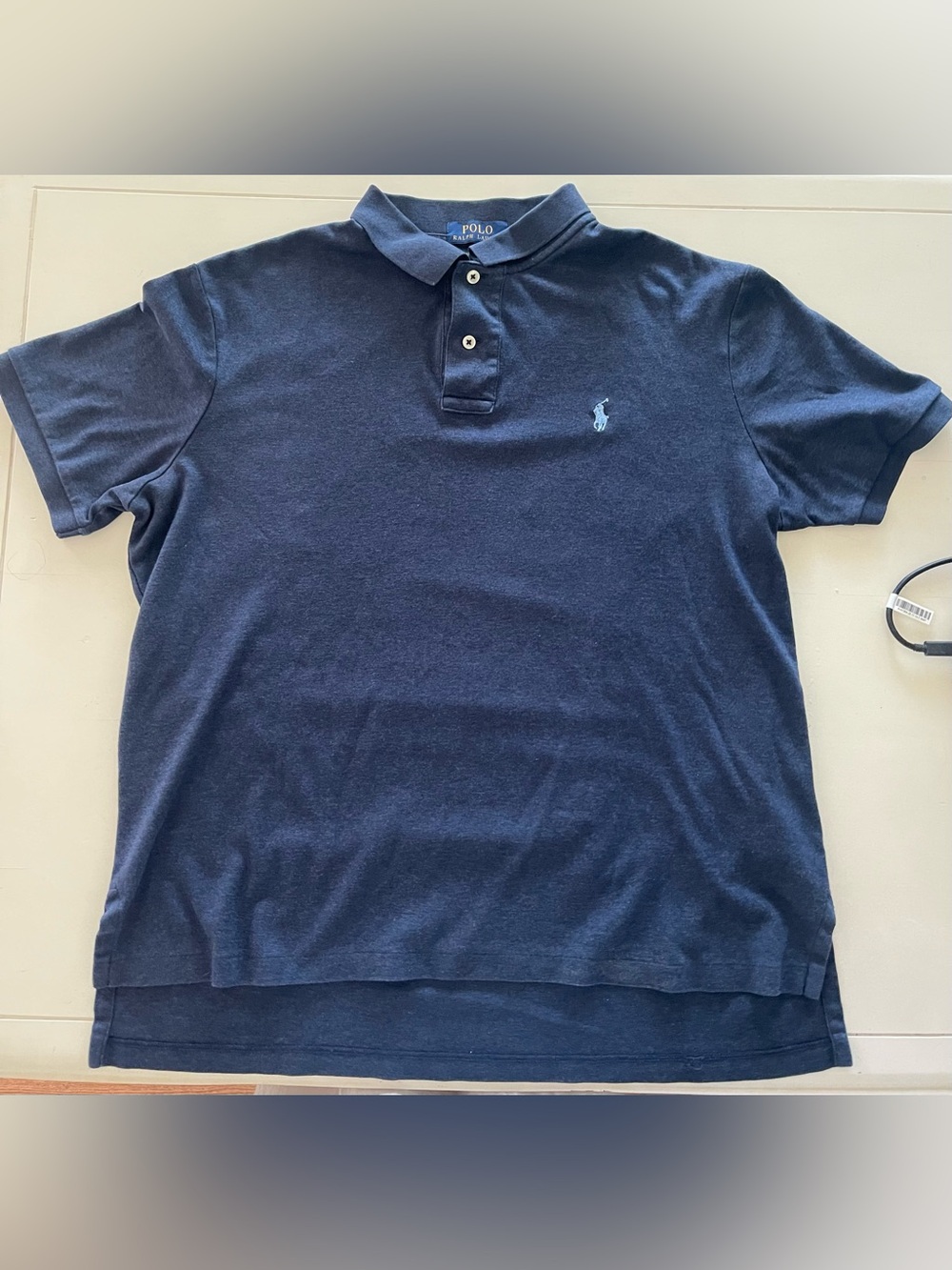 Polo Ralph Lauren Pima Soft Touch - Mens Large - Navy. Fit like M